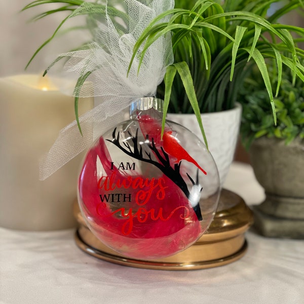 Cardinal memorial ornament - memorial gift