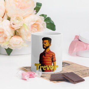 Custom Cartoon-Style Simpsons Portrait Mug – Personalized Simpsons Gift & Collectibles, Unique Customization for Fun Coffee Lovers