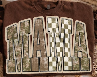 Jagd Mama Camo Western Vintage PNG, Trendy Mom Shirt Design, Jagd Camo Print Sublimation, Retro Jagd Distressed, Camo Gemütliche Saison