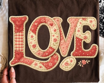 Valentinstag Liebe Patchwork Png, Trendige Girly Valentinstag Png, Valentinstag Sublimation Png, Geschenk für Sie, Retro Valentinstag, digitaler Download