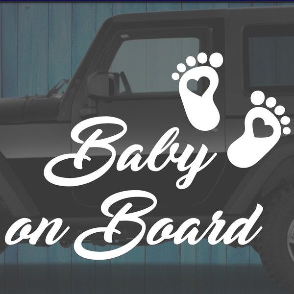 Baby on Board Auto Aufkleber mit Wunschname Kind an Bord Sticker Vinylfolie Vinylaufkleber Cool Baby