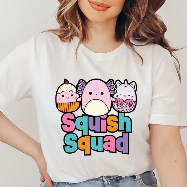 Squish Squad Birthday Girl Shirt, Cute Squishmallow Shirt, Squishmallow Birthday Girl Shirt, Birthday Girl Shirt, Squishmallow Girl