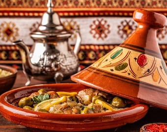 Moroccan Cute Hand Crafted Tagine Potery