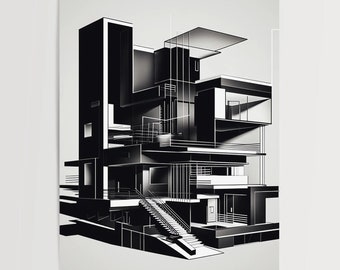 Bauhaus No 25 - Affiche - Art Moderne - Art Abstrait