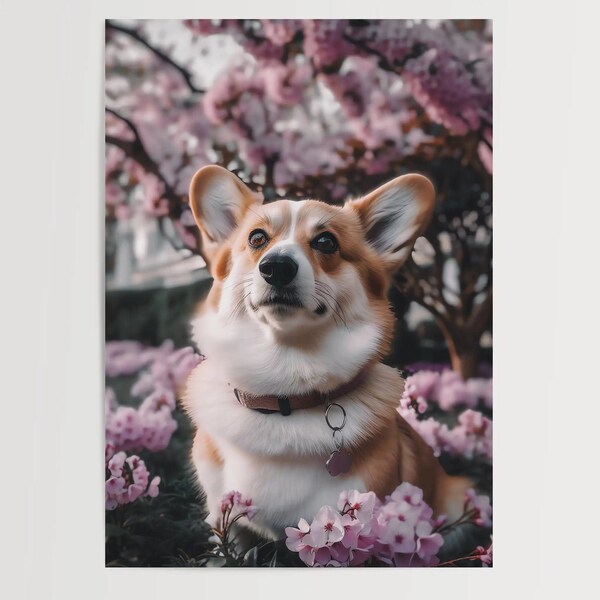 Corgi No 1 - Poster - Kinderzimmer - Jugendzimmer - Haustierposter