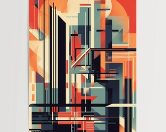 Bauhaus No 20 - Affiche - Art Moderne - Art Abstrait