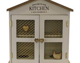 Lovely Wooden Welcome To Our Kitchen Egg House, Storage