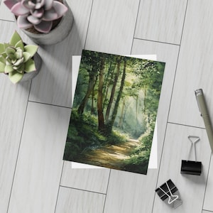 Naturinspiriertes Postkarten-Set mit Aufmunternden Spruch | Kunstdrucke als Geschenkidee, als Papeterie, Wohndeko