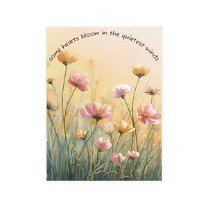 Lot de cartes postales florales, cartes de voeux artisanales, cartes postales d'art inspirantes, cadeau pour les proches, ensemble de papeterie