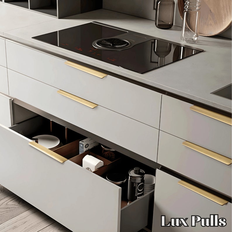 Invisible Edge Long Handles 8cm 250cm Pulls Bedroom Drawer