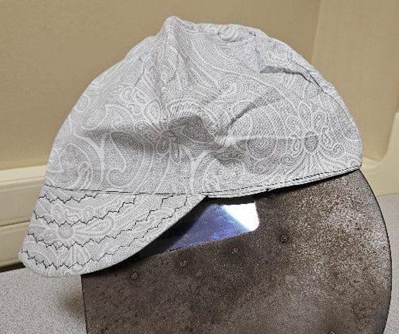 Welding Cap / Welders Cap / Welder Cap / Reversible / Biker Cap /  Cotton, Weld, Welding, made in USA, made in Texas, Welding Hats