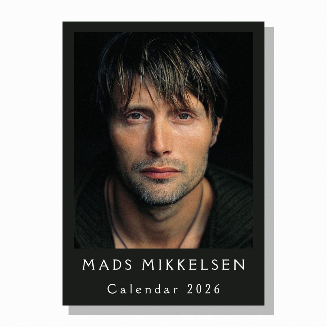 Mads Mikkelsen 2026 Calendar Etsy Il 7akj