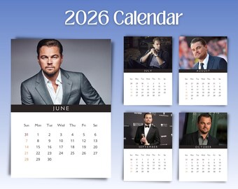 レオナルド・ディカプリオ 2026年カレンダー - Etsy 日本