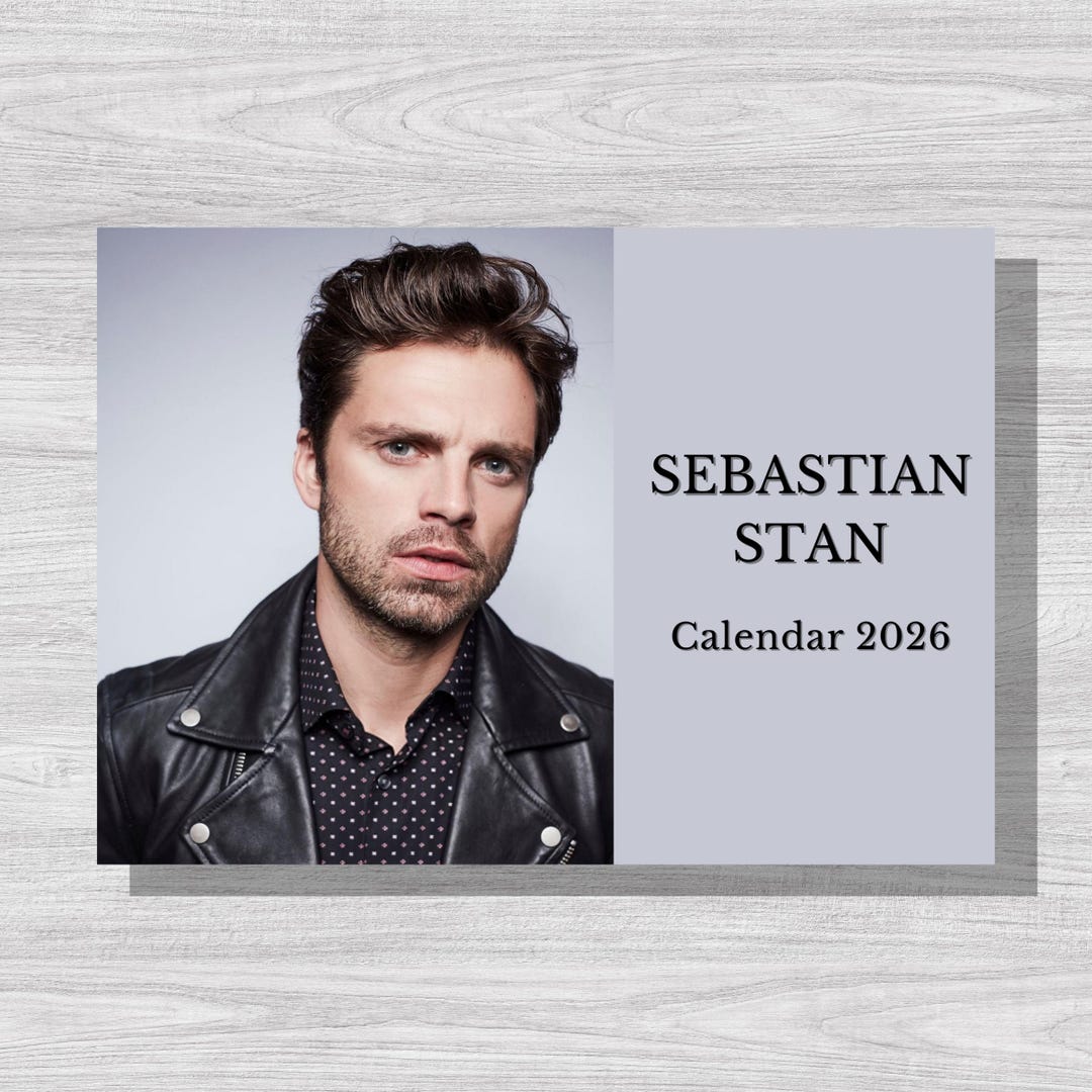 Sebastian Stan 2026 Kalender Etsy De Il Oiyq 