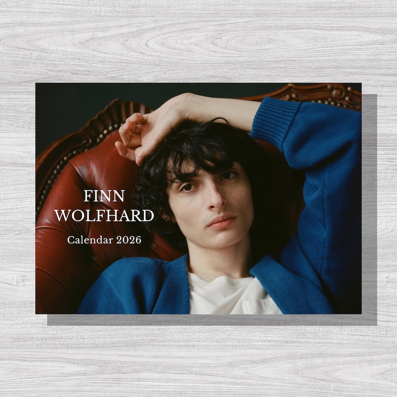 Finn Wolfhard 2026 Calendar Etsy Il 17h8 