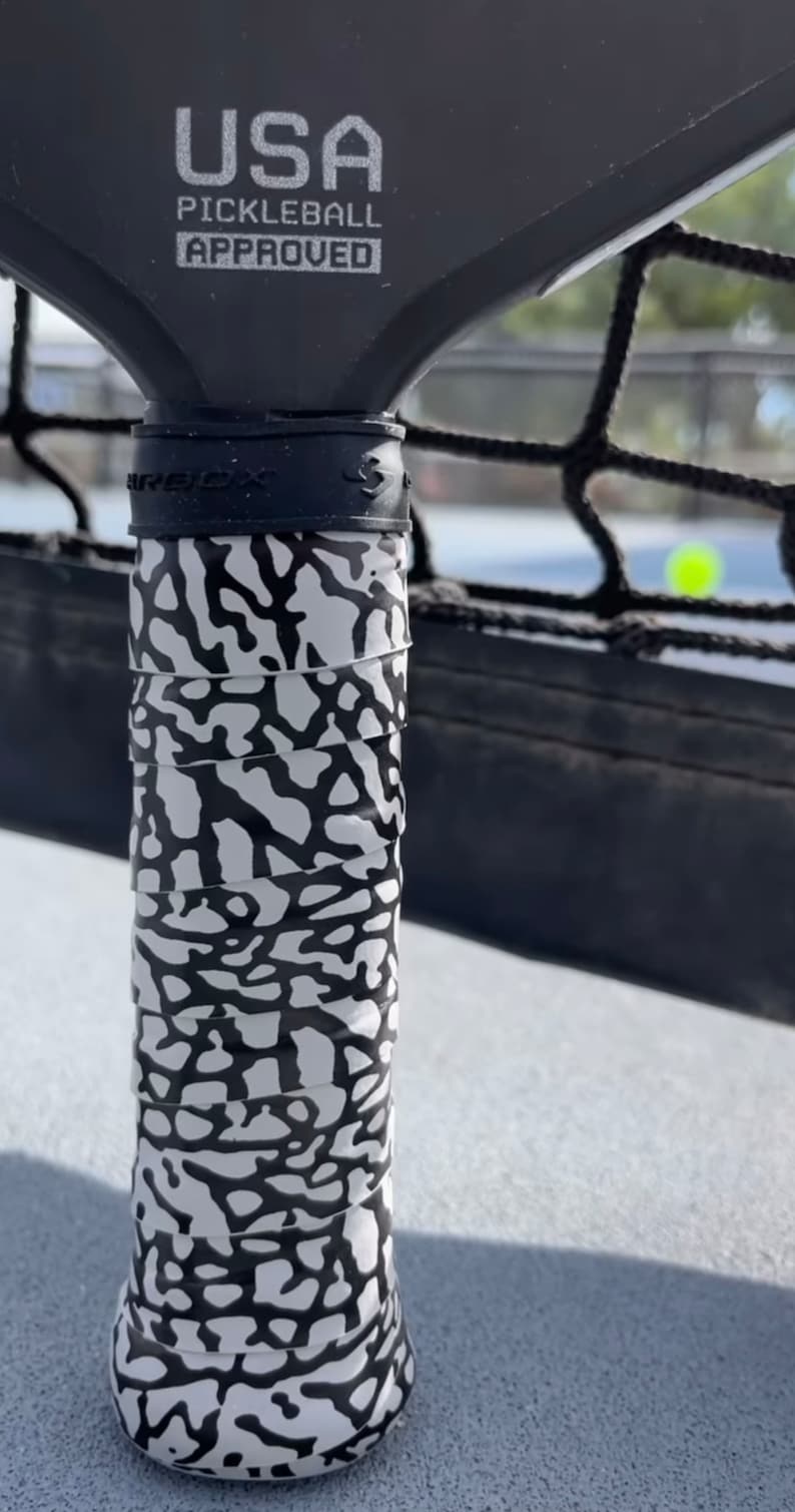 Tennis/Pickleball Overgrip Grip Tape - Court Classic Retro Elephant Print Sneaker Inspired image 6