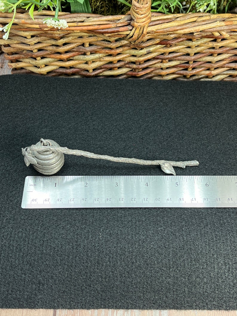 Vintage Pewter Bee Hive Candle Snuffer Pewter Bee Hive Candle Snuffer