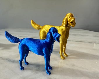 Trio of 1950s Ceramic Spaghetti Poodles - Vintage Mid Century Dog