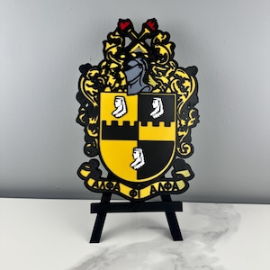 Alpha Phi Alpha Crest 3D Printed Wall Decor