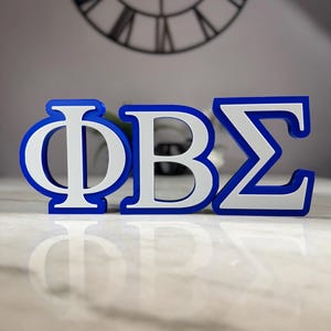 Phi Beta Sigma Greek Letters: 3D Printed Fraternity Decor