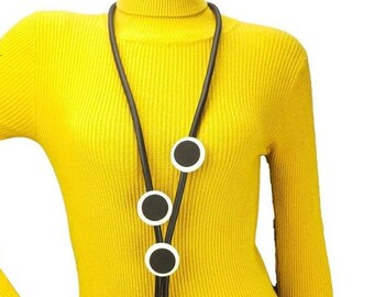 New Women Rubber Necklaces Gothic Jewelry Handmade Rubber Accessoires