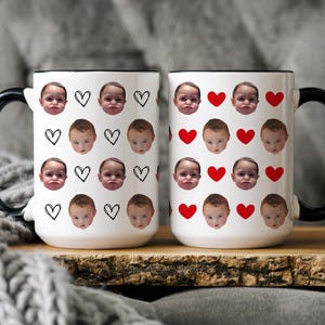 Baby Face Mug, Personalized Face Mug, Your Dogs Face Mug, Your Husband's Face Mug, Mother's Day Gift, Custom Mug With Baby Picture - MUG81