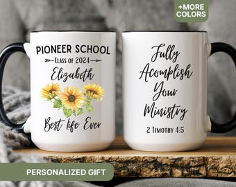 Personalized Pioneer School Mug, Custom JW Gift