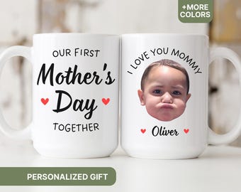 Mothers Day Mug Gift for Mom, First Mother's Day Gifts From Baby, Custom Mother's Day Gift for New Mom, Custom New Mom Mug - MUG56