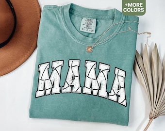Comfort Colors® Volleyball Mama Shirt For Game Day, Mothers Day Gift For Volleyball Mom, Volleyball Tee For Mom, Sports Mom Shirt - SHIRT46