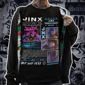 Jinx Shirt, Gaming Shirt, LOL Shirt, Gift for him, Gift for her, Arcane Shirt, Gamer Shirt, Powder shirt, Jinx Tee, Unisex T-Shirt