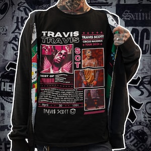 Travis Scott Premium Graphic T-shirt, Travis Scott Shirt, Travis Tour t-shirt, Retro shirt Unisex, Gift for him, Unisex Garment-Dyed T-shirt