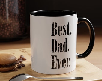Taza de cerámica con el texto "El mejor papá del mundo" (325 ml y 440 ml)