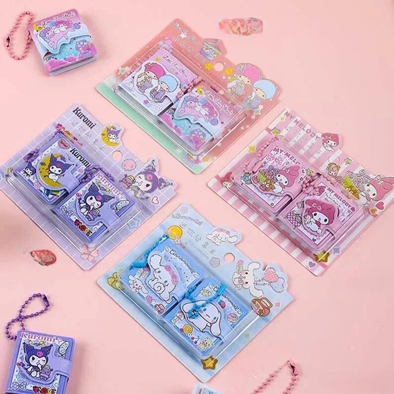 Mini Keychain Notepad set of 2 - Etsy