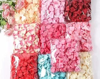 100-2000 Pcs Artificial Rose Petals | Fake Silk Flower Petals for Wedding, Valentine’s Day, Romantic Party Table & Home Decor