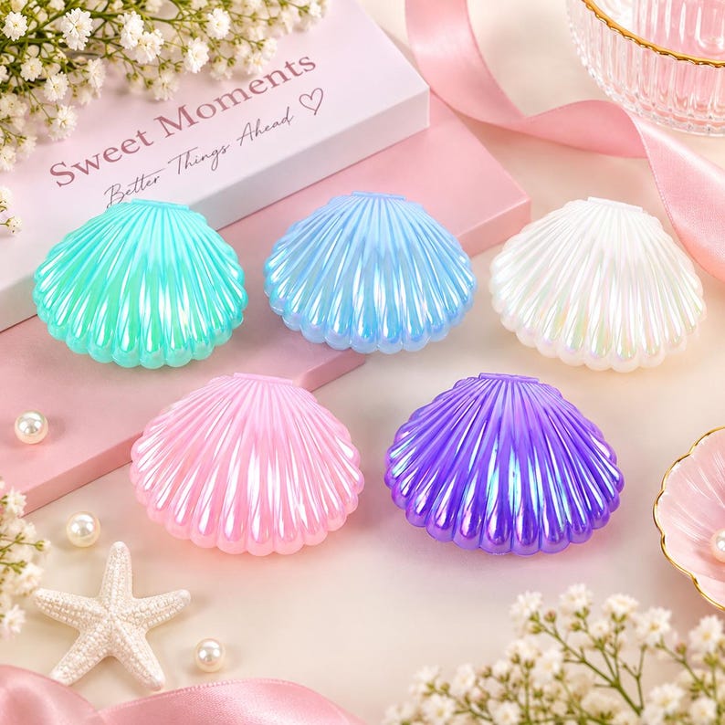 Shell Shaped Candy Gift Boxes Mermaid Girls Birthday Wedding Baby ...