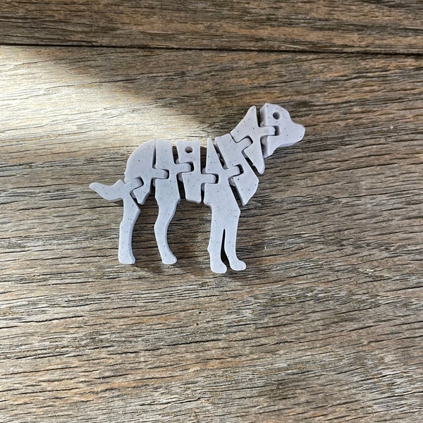 3D Printed Articulated Dog Keychain