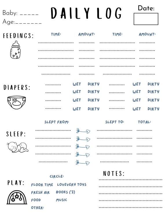 Infant Daily Log