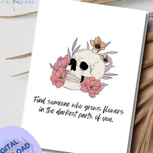 Alguém especial Love Card, Boho Valentines Day Card, Cartão para ele ou ela, Letras de música country