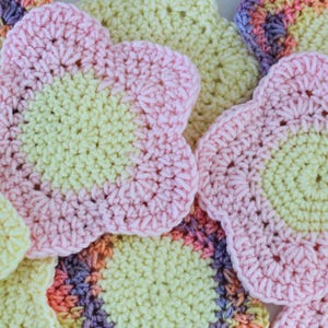 Cute crochet Y2K coasters