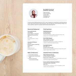 ATS Friendly Resume Template, With Cover Letter, Professional Resume Template, ATS Resume, ATS Cv Template, Minimalist Resume, Simple Resume