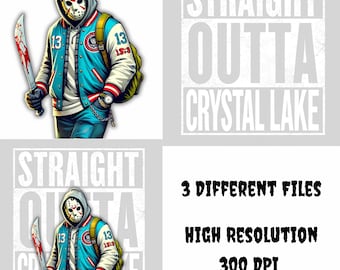 Jason Voorhees "Straight Outta Crystal Lake" Fan Art (Digital Download)