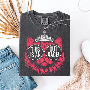 Dungeon Crawler Carl Book Lover Tee Vintage This is an Outrage T-Shirt Princess Donut and Mongo Top Dungeon Crawler Carl Shirt