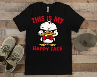 This Is My Happy Face Shirt, Donald Duck Shirt, Disney Donald Duck Shirts, Donald Duck T-Shirt, Donald Duck Tee