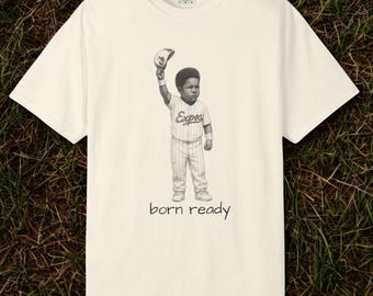 Born Ready Unisex T-shirt, Vladimir Guerrero Jr Toronto Blue Jays Shirt, Garment-Dyed T-shirt, Baseball Fan Cadeau, MLB Kleding, Sportkleding