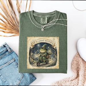Maglietta vintage con rana, estetica stravagante, cottagecore, divertente, sarcastica, strana, da dedicare all'impegno, Tom Foolery, maglietta divertente con rana