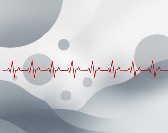 Heartbeat Strip PNG & SVG | EKG Heart Monitor Clipart ecg | Healthcare Digital Download | Transparent Background