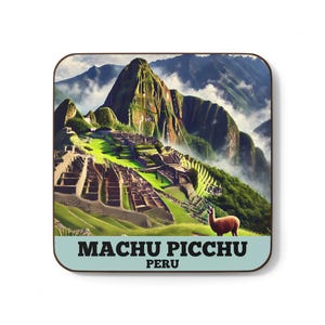 Personalized Machu Picchu Magnet: Glossy MDF Peru Souvenir