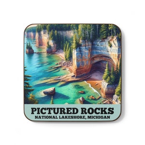 Personalized Pictured Rocks Magnet: National Lakeshore Souvenir - Etsy