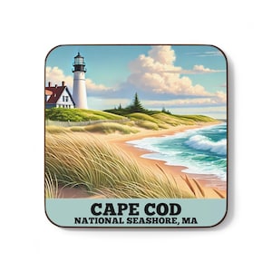 Personalized Cape Cod Magnet: Glossy MDF Souvenir, 3x3&quot;
