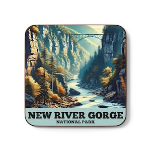 Personalisierter New River Gorge Magnet, New River Gorge Nationalpark Magnet, 3x 3 &quot;, Premium Magnet
